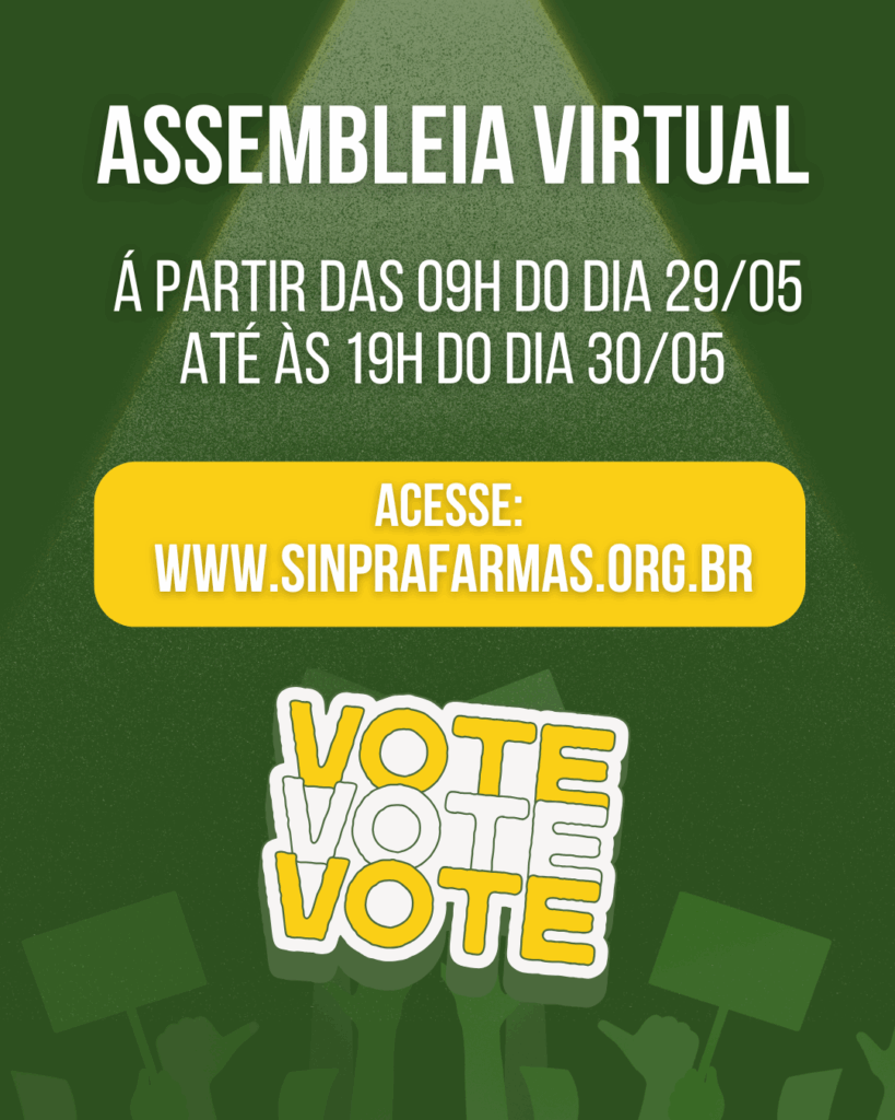 ASSEMBLEIA GERAL EXTRAORDINÁRIA – SINPRAFARMAS